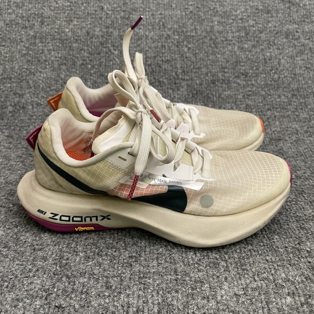 Nike ZoomX Ultrafly Trail Shoes White Orange Purple DZ0489-101 Women Sz 5